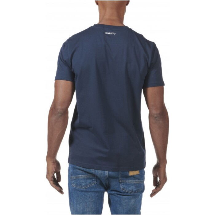 Musto Hombres Camiseta 2024 Logo 82451 - Navy